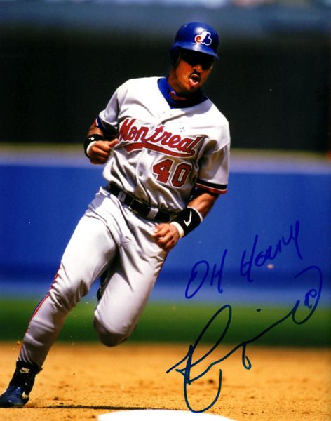 Henry Rodriguez autograph 8x10, Montreal Expos, w/inscript