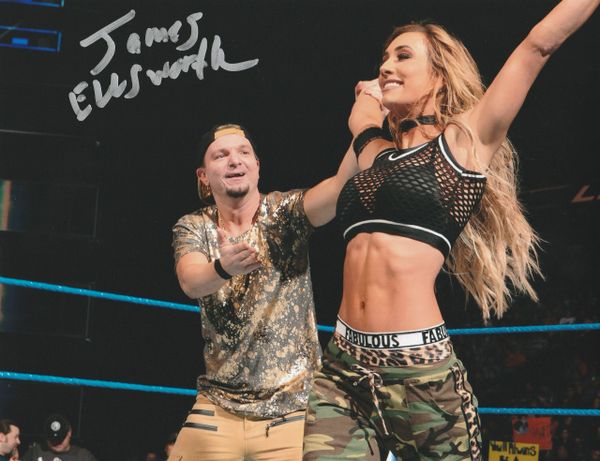 James Ellsworth autograph 8x10, celebrating with Carmella