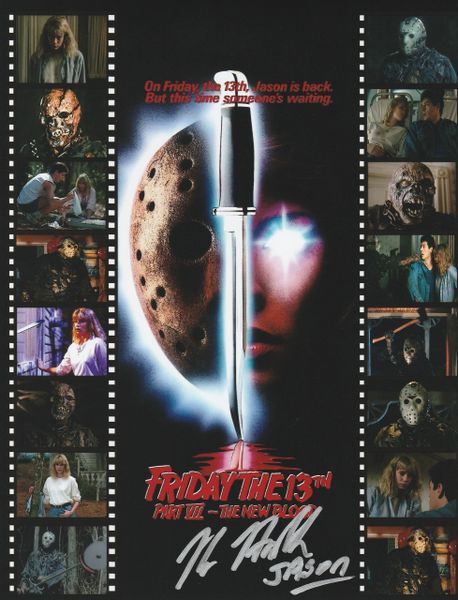 Kane Hodder autograph 8x10, Friday the 13th part VII, (film custom)