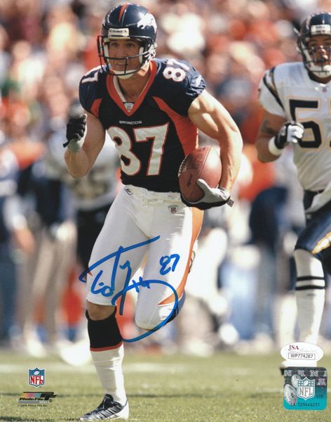 Ed Mccaffrey Autographed Signed Framed Denver Broncos Jersey -   Hong  Kong