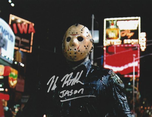 Kane Hodder autograph 8x10, Firday the 13th, Jason Vorhees