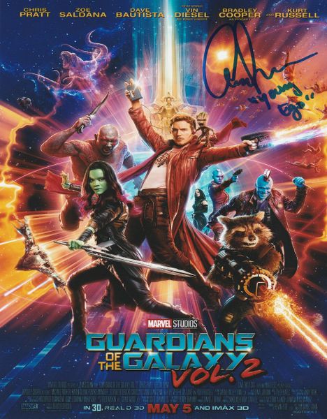 Aaron Schwartz autograph 8x10, Guardians of the Galaxy 2, Young Ego