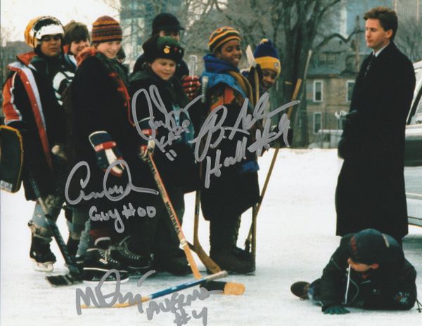 Brandon/Matt/Garette/Aaron autograph 8x10, Mighty Ducks