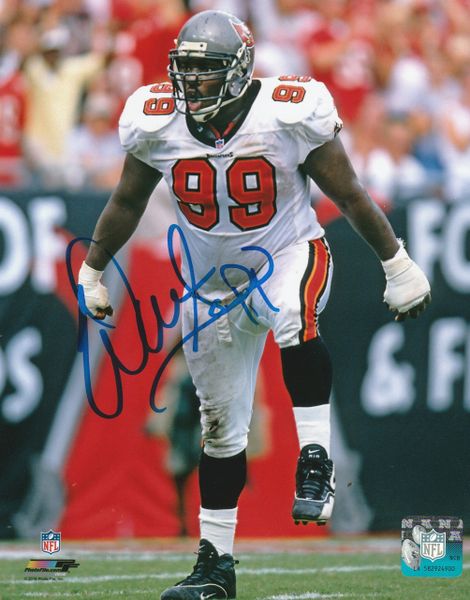 Warren Sapp Signed Tampa Bay Buccaneers Throwback 76-96 Football