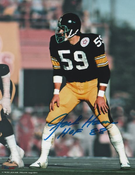 Jack Ham autograph 8x10, Pittsburgh Steelers, HOF 88