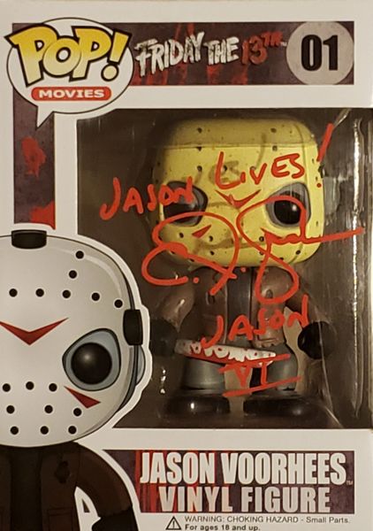 C.J. Graham autograph funko pop, Friday the 13th VI, Jason Voorhees