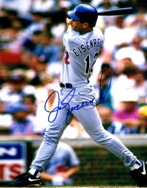 Jim Eisenreich autograph 8x10, Los Angeles