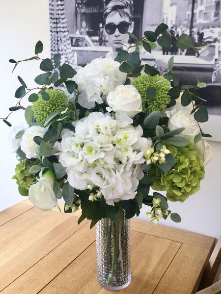 MAJESTIC EXTRA LARGE ROSE, HYDRANGEA, CALA LILY, ALLIUM & EUCALYPTUS