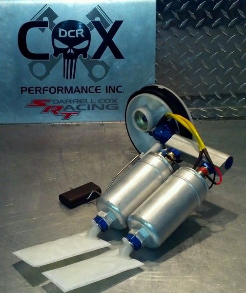 DCR Dual 044+ Fuel Pump Assembly Stock to 1200hp E85 & all Gasoline Safe