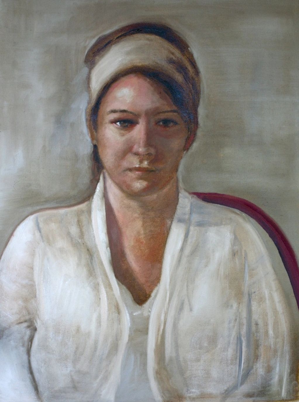 Vanessa pilot oil painting 
on Canvas