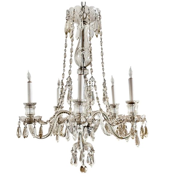 Antique Irish French Crystal Chandelier