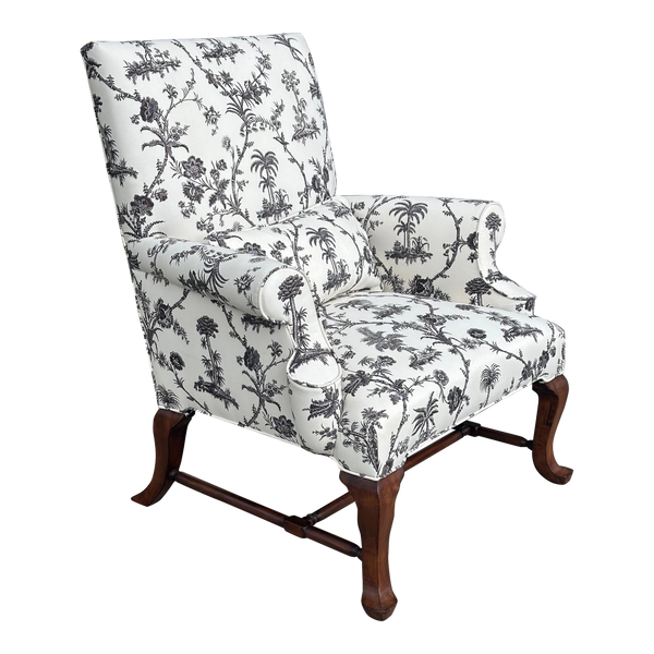 Rose Tarlow Melrose House Roll Arm Wide Bergere Chair Brunschwig Fils