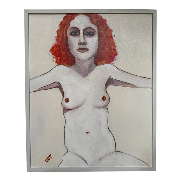 Maxine Smith Female Nude Portrait Oil Painting