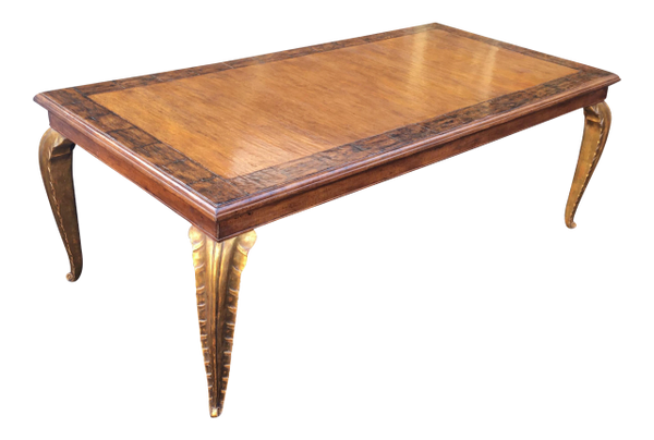 CARVED FRENCH DINING TABLE BY RANDY ESADA DESIGNS