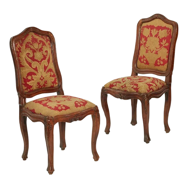 Antique 18th C Italian Rococo Side Chairs