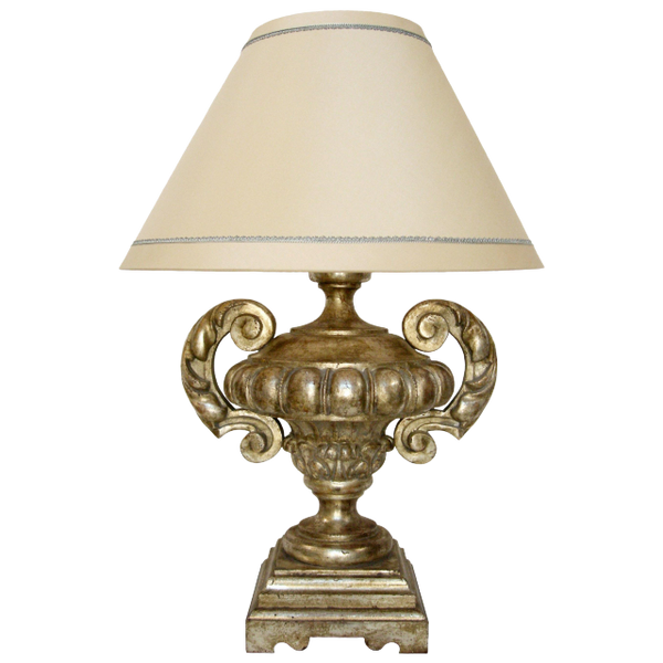 CARVED ITALIAN VERONESE GILT-WOOD TABLE LAMP BY RANDY ESADA DESIGNS