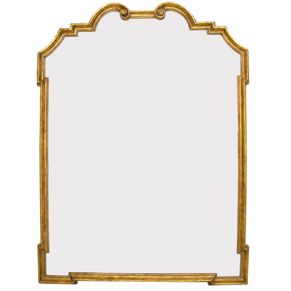 ITALIAN GILT-WOOD DESIGNER MIRROR BY RANDY ESADA DESIGNS FOR PROSPR