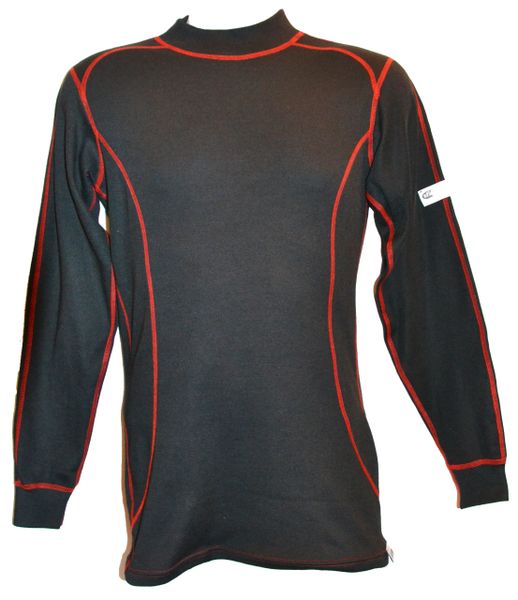 Bassiri Red Polka Dot on Black Long Sleeve Camp Shirt - Vavra's Menswear