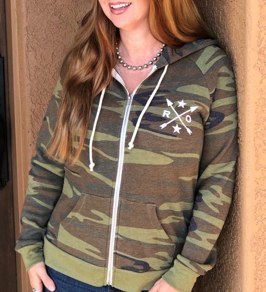 Camo Zip Up Ultra Soft Hoodie, NEW, Limited Edition