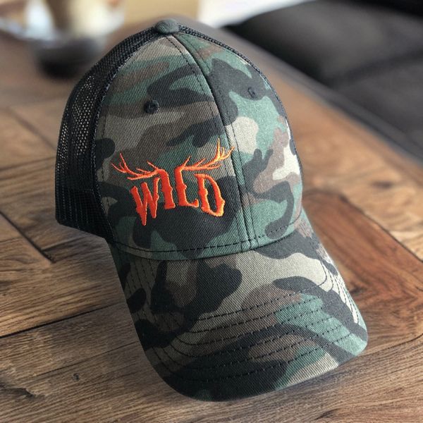Camo WILD Mesh Back Hat, Unisex
