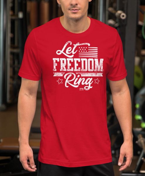Men's Let Freedom Ring, 2A Patriotic Relaxed Fit T Shirt