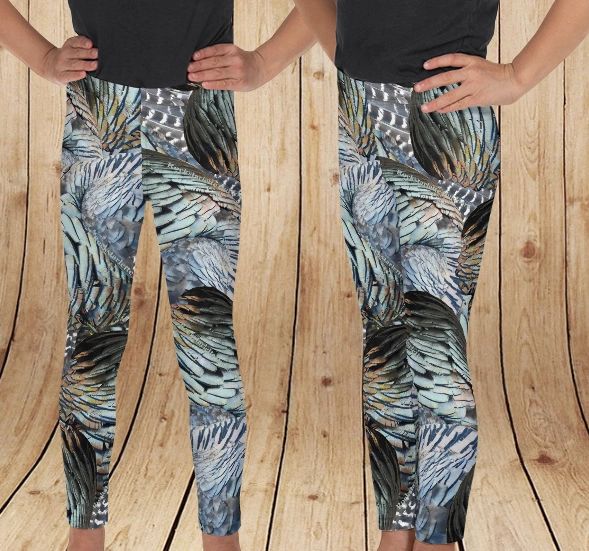 Youth Leggings, Turkey Feather, (2T- 14)