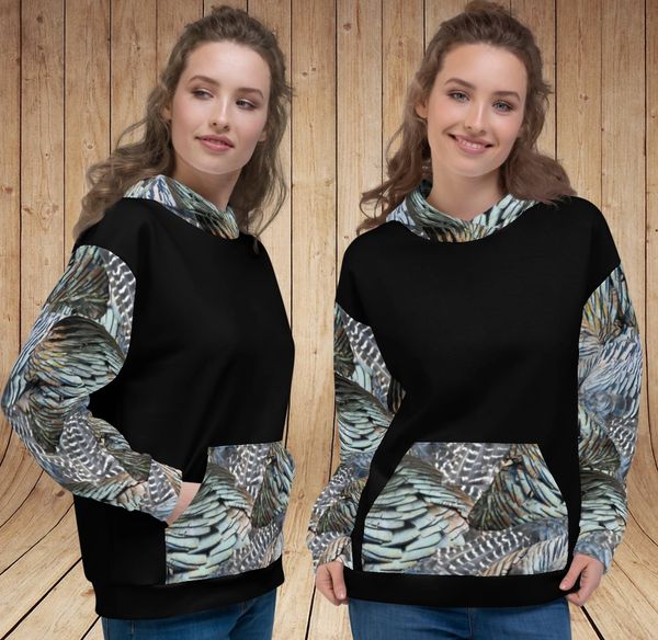 Ultra Plush, Turkey Feather Fleece Lined Pullover Hoodie, XS-3XL, Sz 0-28
