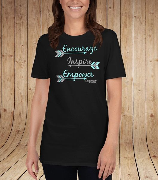 Encourage Inspire Empower Loose Fit Crewneck T Shirt, S-4XL