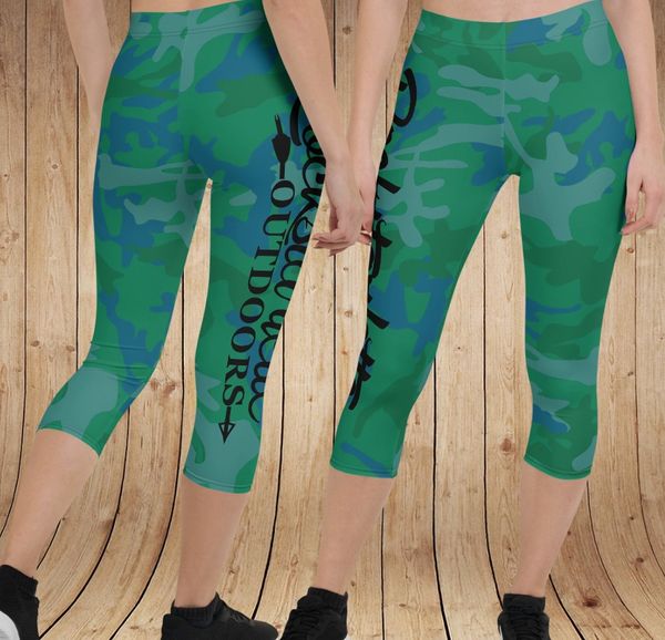 camo capri workout leggings