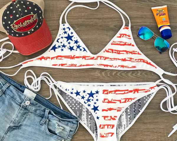 Naanle Canada Flag Patriotic Sexy Two Piece Bikini Swimsuit Swimwear Set  for Women Red White : : Clothing, Shoes & Accessories