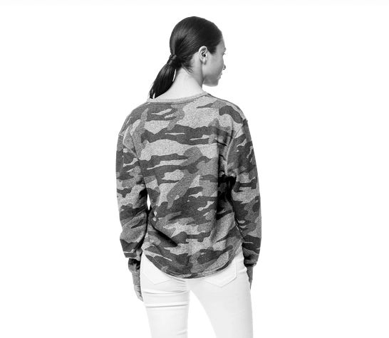 Camo Crewneck Lightweight Pullover Rockstarlette Outdoors USA