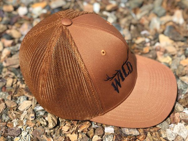 Copper WILD Flexfit Mesh USA Rockstarlette Unisex USA, Activewear in Adventure Hat, Back Made Outdoors, Inspired 