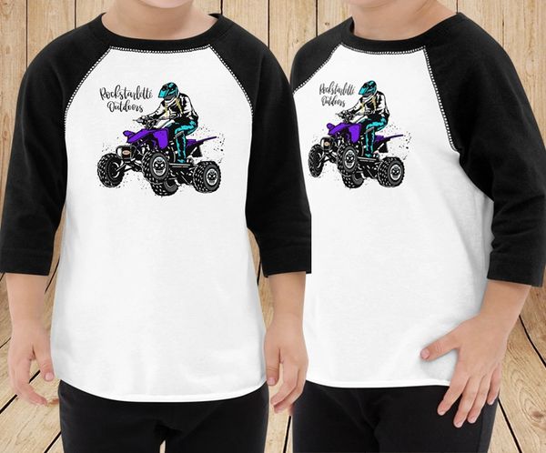 Youth SALE 50% OFF, Toddler ATV Offroad Logo Raglan Sleeve T Shirt, Size 2T