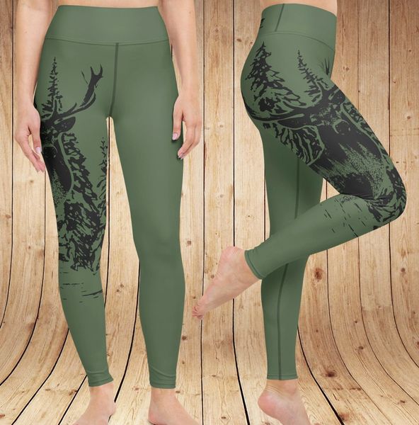 Another Love Woodland Camo Leggings