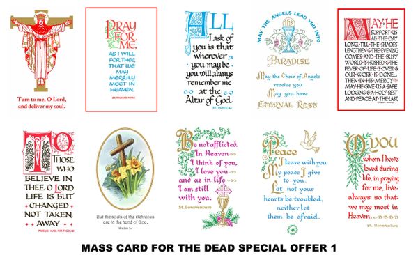 Special Offer Mass Cards 6 (for the deceased)
