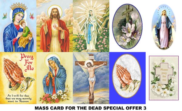 Special Offer Mass Cards 3 (for the deceased)