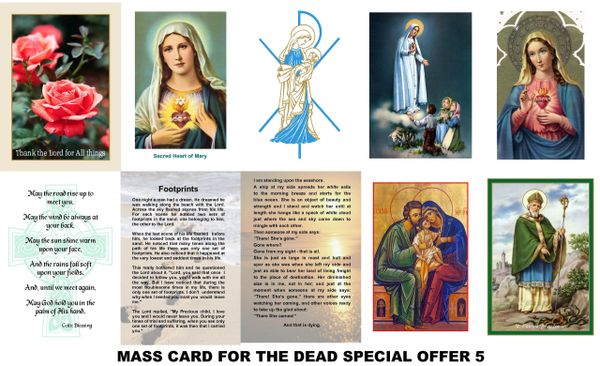 Special Offer Mass Cards 5 (for the deceased)