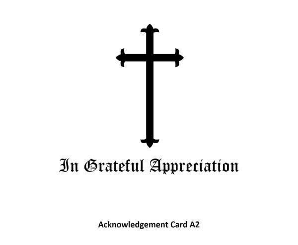 Acknowledgement Card A2