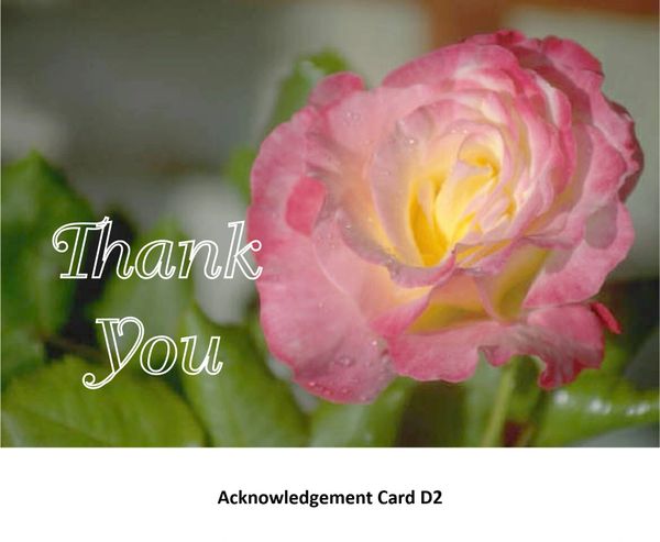 Acknowledgement Card D2
