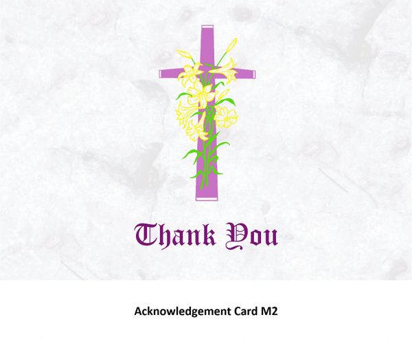 Acknowledgement Card M2