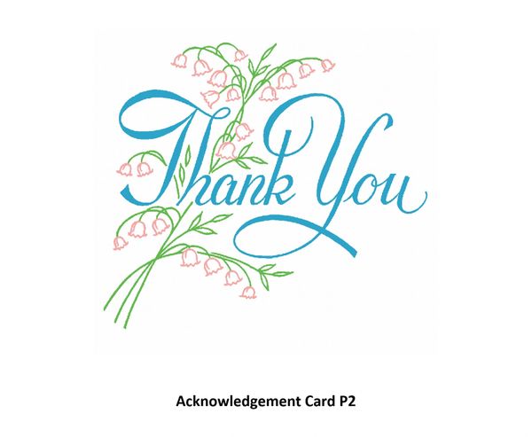 Acknowledgement Card P2