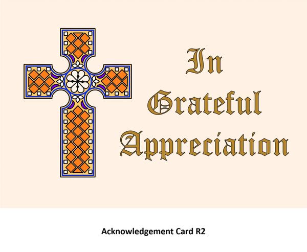 Acknowledgement Card R2