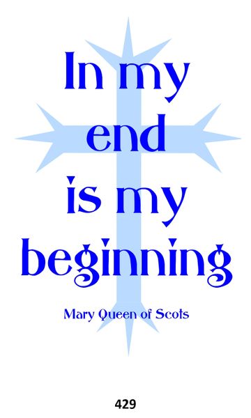 Single Memorial Card 429