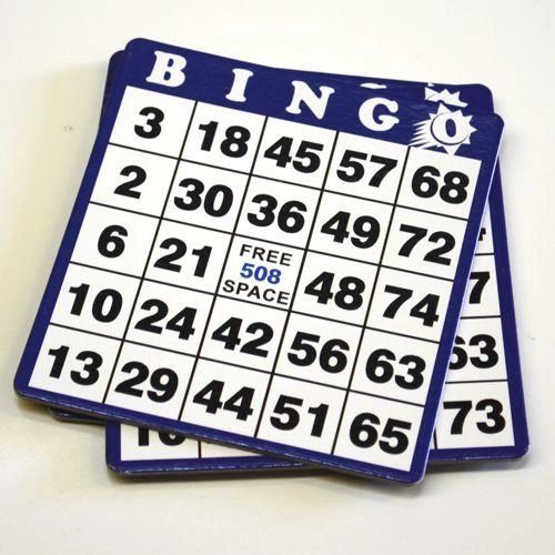 Cardboard bingo chips