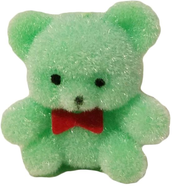 Darice Pastel Green Flocked Bear Waiter - Single, 4 pack, 12 pack