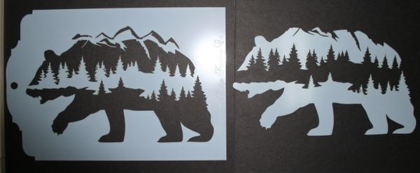 Forest Walking Bear Stencil and Mask Set | Southern Ridge Trading Company