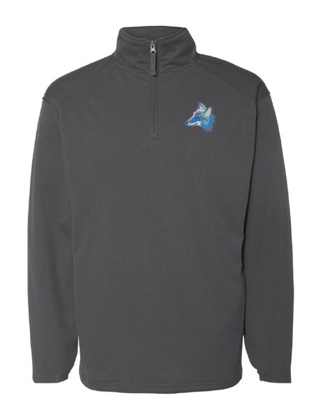 Clark Coyotes Quarter-Zip Pullover Embroidered Sweatshirt | Hoosier Sports