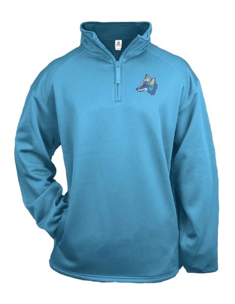 custom embroidered quarter zip pullover