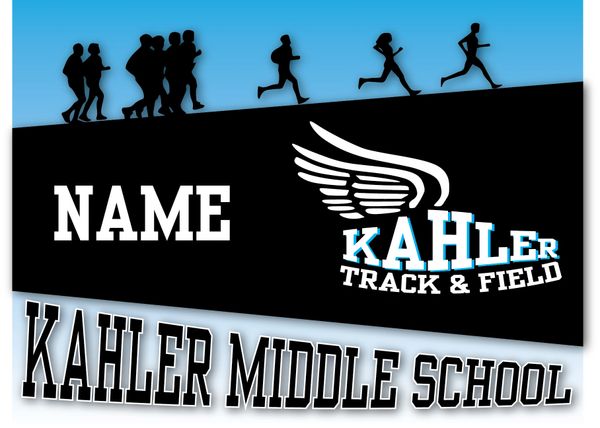 Kahler Track & Field Yard Sign