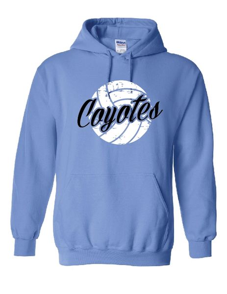 Clark Volleyball Hoodie Distressed Design | Hoosier Sports